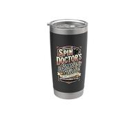 Spin Doctors Clinic Humor Sto Coleccionista de discos de vinilo Vaso térmico de acero inoxidable de doble pared