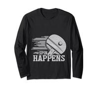 Spin Happens Funny Table Tennis Player Racket Paddle Zone Manga Larga