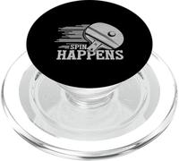 Spin Happens Funny Table Tennis Player Racket Paddle Zone PopSockets PopGrip para MagSafe