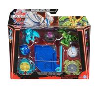 Spin Master Bakugan Blue Base Battle Pack - Juego de figuras de acción, Ventri de ataque especial, Dragonoide de ataque especial, ruiser de titanio, trox de titanio, humo 6066988