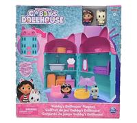 Spin Master DreamWorks Gabby's Dollhouse, Casa de Muñecas con Figuras y Accesorios, Set de Juego de Netflix, Casa con Diseño de Gato en Turquesa y Rosa