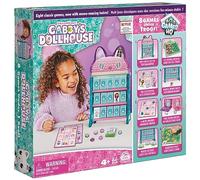 Spin Master Games 6065857 Gabby's Dollhouse, HQ Checkers Tic TAC Toe Memory Match Go Fish Bingo Cards Board Games Gift Netflix Party Supplies, for Kids Ages 4 and up, merhfarben One Size