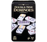 Spin Master Games, Cardinal Classics - Juego de dominó doble nueve en lata de almacenamiento, dominó para niños y adultos, juego clásico, 2-6 jugadores, regalo de Pascua, a partir de 8 años