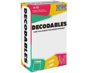 Spin Master Games, Decodables - Un Juego histérico de Fiesta para Adultos, Juego de Cartas para Despedidas de Soltera, Universidad, cumpleaños, para Mayores de 18 años