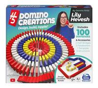 Spin Master Games H5 Domino Creations - Juego de 100 Piezas de Lily Hevesh, Juego Familiar para Adultos y niños a Partir de 5 años