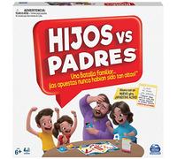 Spin Master Games Hijos contra Padres Juego de Mesa Familiar +6 años | Juego de mesa Hijos contra Padres con pruebas y preguntas para 2-6 jugadores. Diversión familiar desde 6 años.