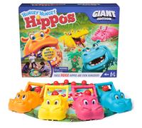 Spin Master Games Hungry Hungry Hippos Giant Edition Juego familiar para juegos en interiores y exteriores con tablero de gran tamao Actividad p