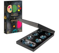Legacy Deluxe Mancala Classic Game with Folding Wooden Game Board and Colored Glass Stones, Family Game for Ages 8 and up