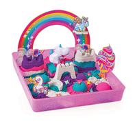 Kinetic Sand SABLE MÁGICA - REINO DE LOS unicornios 907 G + 8 moldes - Crea diferentes formas hipnotizantes con esta arena mágica y colorida como pasta de modelar - Juguete infantil de 3 años y más
