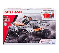 Spin Master MECCANO - CAMIÓN Todoterreno 4X4-10 Modelos de Coches Todoterreno para Construir - Juego de Construcción con 2 Herramientas y 225 Piezas - 6036038 - Juguetes Niños 8 años +