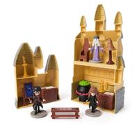 Spin Master MINI HOGWARTS playset con 3 personajes Harry Hermione Silent | Muñecas de 7 cm | 15 accesorios | Juguetes para niños a partir de 3 años