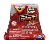 Spin Master Monster Jam - Arena cinιtica - Monster Dirt 5 oz. Paquete de recarga (rojo)