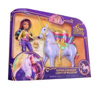Academia Unicornio - Muñeca Sophia, Figura Interactiva Estrella 'Wildstar' con Luces y Sonidos + Accesorios - Unicornios para Niñas - Juguetes Niña 4 años +