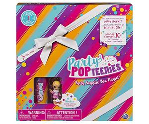 Spin Master Party Popteenies Caja Sorpresa de Fiesta con Confeti, Mini muñeca Coleccionable Exclusiva y Accesorios, para Edades de 4 años en adelante (los Estilos varían)