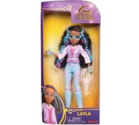 Unicorn Academy, muñeca de Layla con Cabello con mechas, 5 Accesorios de Moda y Herramienta de Peinado, 24 cm, Juguetes de muñecas y Unicornios para niñas a Partir de 4 años