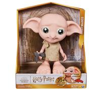 SPIN MASTER - Wizarding World - Muñeco interactivo Dobby Elfo Harry Potter de 21,6 cm con calcetín y más de 30 sonidos y frases 6069166 - Harry Potter Regalos - Juguetes Niños 6 años +