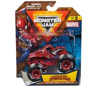 Monster Jam, Marvel Official Spider-Man Monster Truck, vehículo fundido a presión, escala 1:64, juguetes para niños a partir de 3 años