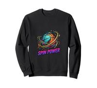 Spin Power Baloncesto Movimiento Energía Abstracto Deportes Diseño Sudadera