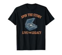 Spin The Story Live Legacy Reproductor de Vinilo Camiseta