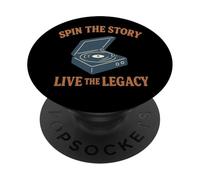 Spin The Story Live Legacy Reproductor de Vinilo PopSockets PopGrip Adhesivo