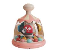 Spin Toys para bebés - Juguete de empuje giratorio carrusel | Actividad musical | Conjunto de interactivo de desarrollo y aprendizaje, juguete educativo para mejorar la fuerza de