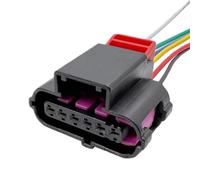 Spina sensore Conectores de cable eléctrico para pedal de acelerador de gasolina de coche 6 pines impermeables hembra macho arnés de cables 8K0 973 706(Female)