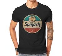 Spinach Session Special Tshirt Popeye The Sailor Hot Blood Animation Creative Graphic T Shirt Short Sleeve Casual Tops Black Mens
