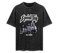 Spinal Tap One Louder Men's T-Shirt Unisex Black Cotton Hip Hop Print tee Shirts M