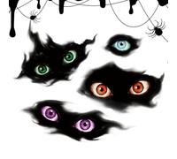 Spine-Chilling Atmosphere Clings: Transform any window into a spine-chilling Halloween scene with these static clings. The realistic eye art creates a subtle daytime look, but when lit from behind, th
