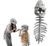 Spinesaurus Plush Dino Outfit, Spinosaurus Traje, Esqueleto 3Dde dinosaurio, Disfraz de cosplay realista para Halloween, Spinosaurio de peluche para fiestas