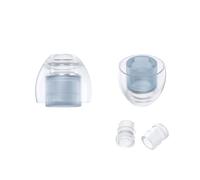 SpinFit NEO for IEM - SS - Almohadillas patentadas de silicona para reemplazo, ajuste seguro y comodidad suprema, reduce la reacción alérgica, un juego se adapta a boquillas normales y finas (1 par)