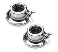 Spinlockk Collars - Abrazaderas de pesas, clips de mancuernas de tuerca hexagonal | 2 collares de barra de hierro fundido, abrazaderas de barra de 1 pulgada para levantamiento de pesas, ejercicios de