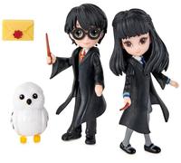 HARRY POTTER-WIZARDING WORLD - FIGURAS HARRY POTTER MAGICAL MINIS- Harry Potter Friendship Set: 2 Muñecos Harry Potter y Cho Chang, lechuza Hedwig y Sobre Hogwarts-6061832- Juguetes Niños 5 Años +