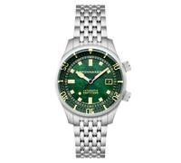 Spinnaker Bradner Pearl Diver SP-5158 - Reloj automático de edición limitada para hombre de 42 mm con pulsera de acero inoxidable sólido, Marea esmeralda