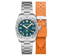 Spinnaker Croft 39 GMT SP-5157 - Reloj automático para hombre, edición limitada, correa de acero inoxidable macizo, Pulsera