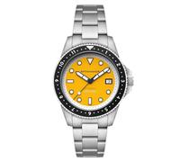 Spinnaker Croft Pioneer SP-5136 - Reloj automático para Hombre con Correa de Acero Inoxidable Macizo, 42 mm, Amarillo Crepúsculo, Croft Pioneer Automático