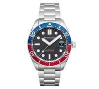 Spinnaker Croft SP-510 - Reloj de buceo automático para hombre, movimiento Seiko NH35, caja de acero inoxidable de 40 mm, resistente al agua hasta 150 m, correa de acero inoxidable o cuero, SP-510