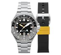 Spinnaker Dumas GMT SP-5119 - Reloj automático para hombre, 43 mm, correa de acero inoxidable macizo, Harbour Grey, Dumas GMT Automatic