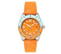 Spinnaker Fleuss SP-5055 - Reloj automático para Hombre con Correa de Cuero (43 mm), Exuberante Naranja, Correa