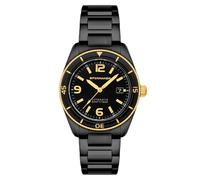 Spinnaker Fleuss SP-5055 - Reloj automático para hombre de 43 mm con correa de piel, Eclipse dorado, pulsera
