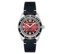 Spinnaker Fleuss SP-5055 - Reloj automático para Hombre de 43 mm con Correa de Piel, Rojo Oxblood, Fleuss Automatic