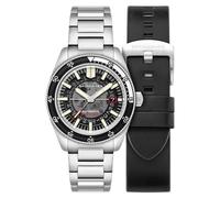 Spinnaker Fleuss SP-5118 - Reloj automático Severn Edition para hombre de 43 mm con pulsera de acero inoxidable sólido, Traje húmedo negro, pulsera