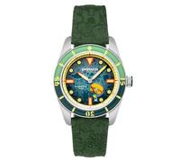 Spinnaker Fleuss SP-5160 - Reloj automático de 43 mm para hombre, diseño de Bob Esponja Squarepants Frenemies con correa de nailon, Verde plancton
