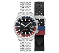Spinnaker GMT SP-5121 - Reloj automático para hombre (42 mm, correa de acero inoxidable), Noche de París, Clásico