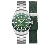 Spinnaker Spence 300 SP-5097 - Reloj automático para hombre de 40 mm con pulsera de acero inoxidable sólido, Verde -Oliva, Spence 300 Automatic