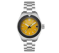 Spinnaker Piccard SP-5098 - Reloj automático de edición limitada de meteoritos para hombre, de 45 mm, con pulsera de acero inoxidable sólido, Lemon Yellow, Piccard Automático