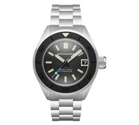 Spinnaker Piccard SP-5098 - Reloj automático de edición limitada de meteoritos para hombre, de 45 mm, con pulsera de acero inoxidable sólido, Volcano Negro, Piccard Automático