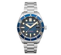 Spinnaker Reloj automático Croft SP-5100 de 40 mm para Hombre de tamaño Mediano con Cuero o Acero Inoxidable Srap, Verde, Pulsera