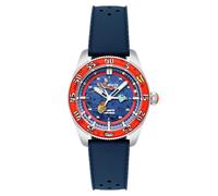Spinnaker Reloj automático de 40 mm Croft SP-5152 con diseño de esqueleto de Bob Esponja Squarepants Peek-a-Boo, edición limitada con correa de goma, Dollar Diver