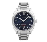 Spinnaker Reloj automático para Hombre 42 mm Hull Aegean Blue Riviera de 3 Agujas con Correa de Acero Inoxidable Macizo SP-5073-22, Verde, Pulsera